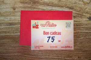 Bon cadeau  75 CHF  