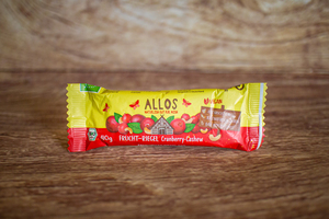 barre noix de cajou et cranberry 40 g BIO