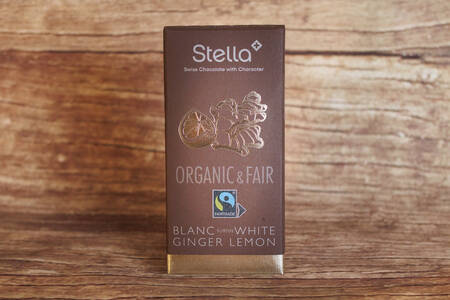 Chocolat blanc gingembre et citron 100 g BIO