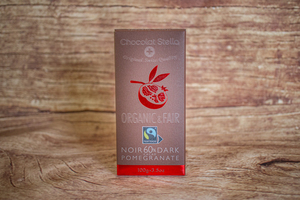 Chocolat noir 60% à la grenade 100 g BIO