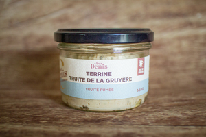 terrine truite de Gruyère & truite fumée 140 g 