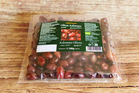 Olives kalamata crues et dénoyautées 500g BIO