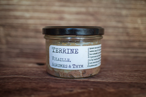 terrine volaille, agrumes et thym 150 g 