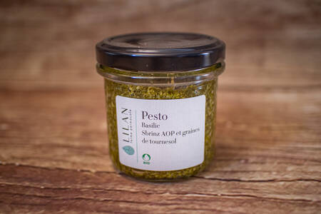 Pesto basilic, Sbrinz et graines de tournesol 110 g BIO